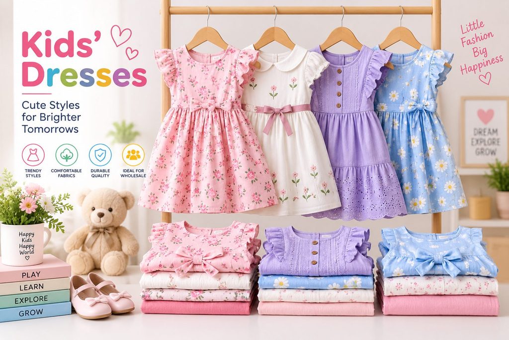 Kids’ dresses for wholesale and export