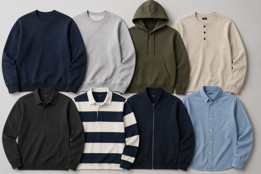 Men’s casualwear for wholesale and export
