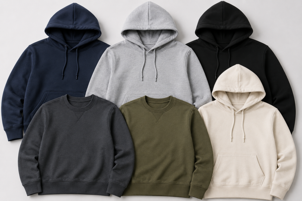 Men’s sweatshirts and hoodies for wholesale and export