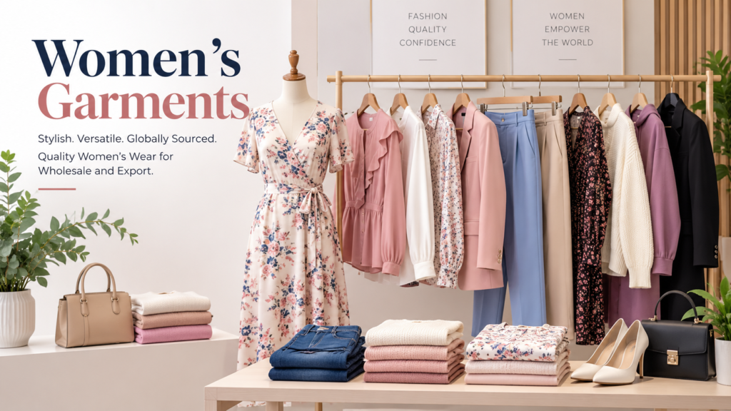Women’s garments for wholesale and export