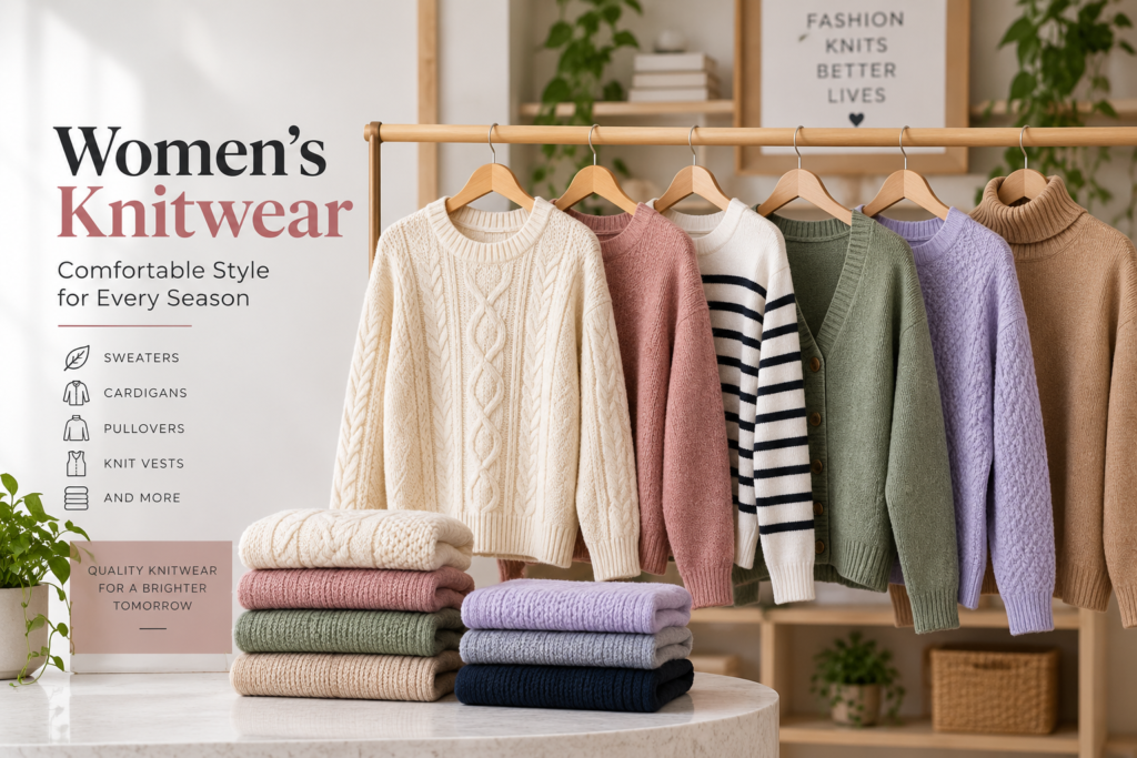 Women’s knitwear for wholesale and export